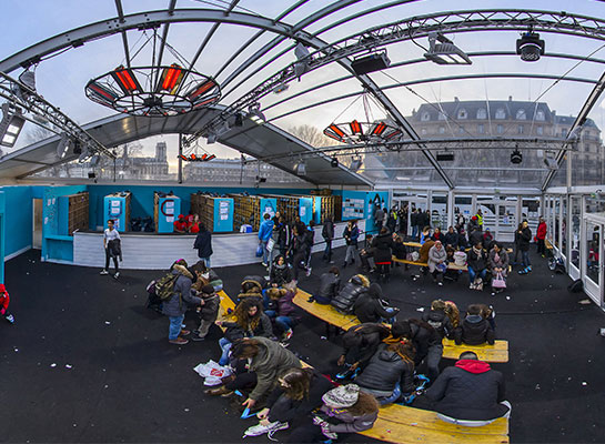 Aménagement d'espaces événementiels - Patinoire Ephemere